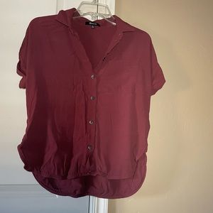 Madewell Button down shirt burgundy